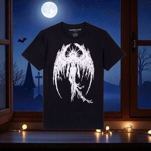 HOT TOPIC "HATEBLADE" ANGEL Black Graphic T-Shirt for Men NWT